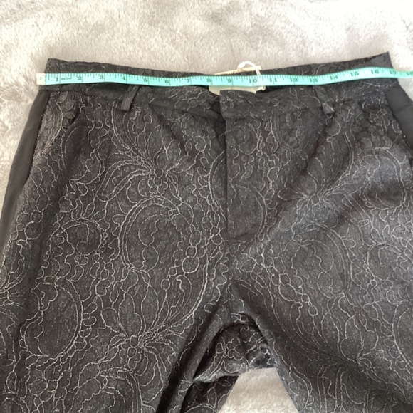 NWT Cream pants European size 42, size 16 black with silver detail - Picture 10 of 10